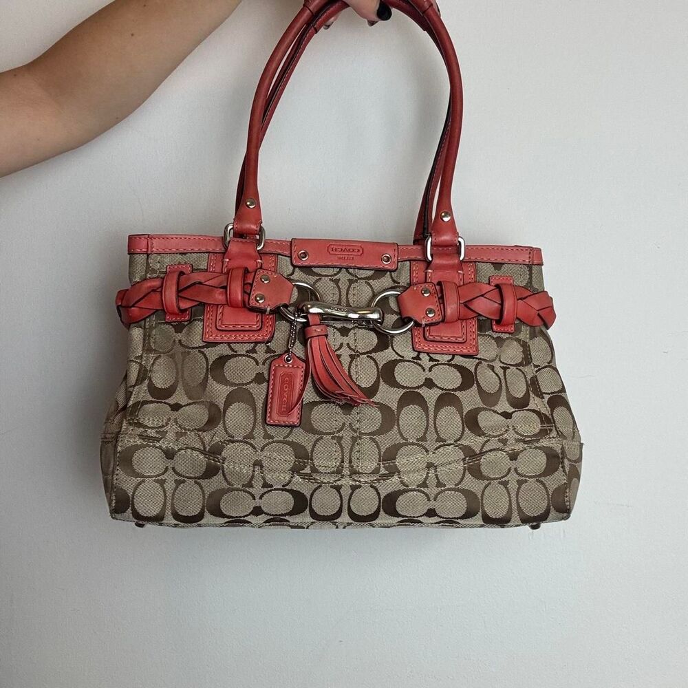 Coach Vintage y2k Hampton Signature Carryall shoulder bag